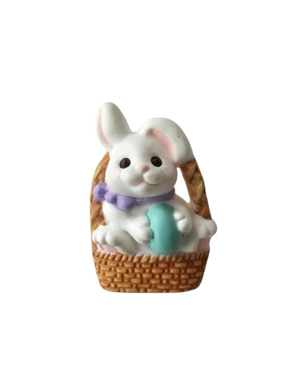 1987 Hallmark Easter bunny in a basket lapel pin